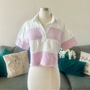 NWT A&F Cropped Polo
